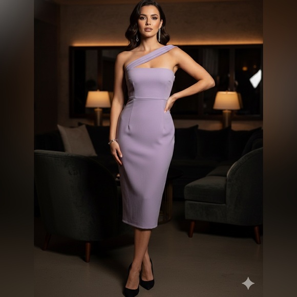 Lulus Dresses & Skirts - Lulu's One-Shoulder Lavender Dress